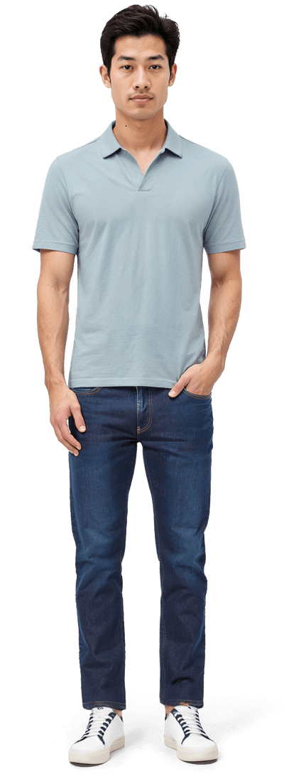 Raw Blue cropped straight Jeans